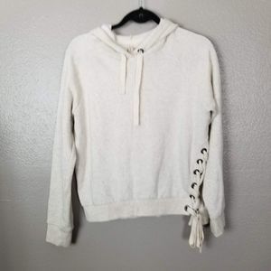 Live Love Dream Oatmeal Hoodie Sweatshirt M